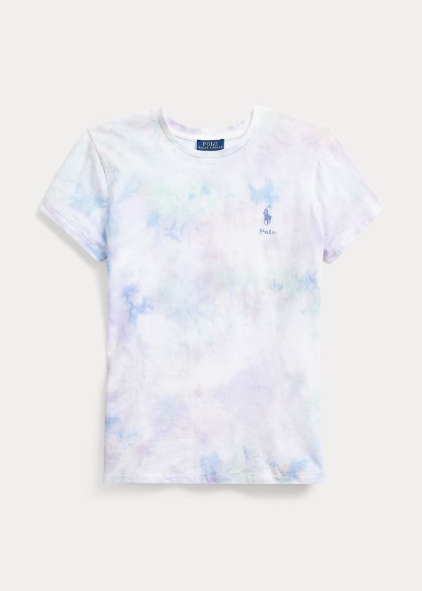 Women's Polo Ralph Lauren Tie-Dye Jersey T Shirts | 758921OHR